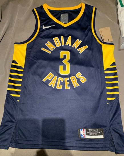 Maillot de Basket #3 Duarte Pacers 22-23 Bleu Imprimé